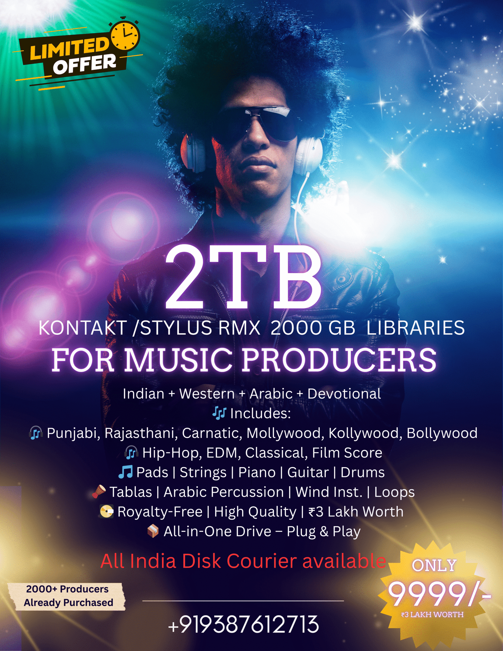 Colorful Modern Night Club Party Invitation Flyer